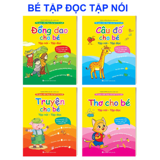 Sách - combo thơ - truyện - đồng dao - câu đố cho bé tập nói, tập đọc - kèm file đọc