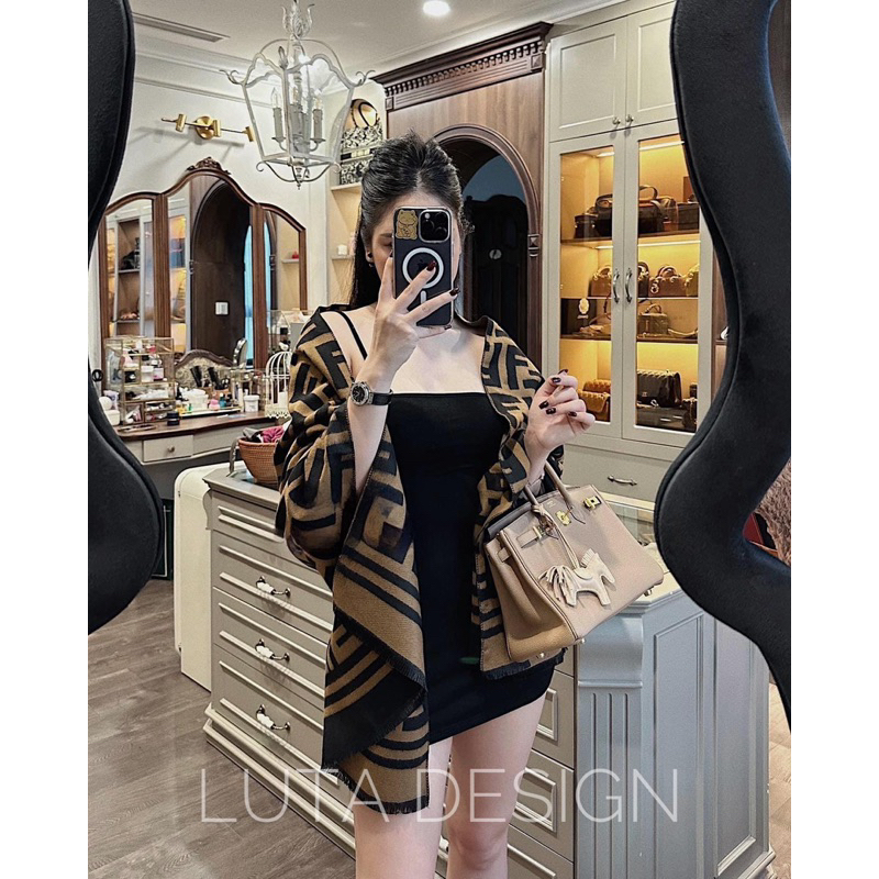 Khăn Choàng F.EN.DI Di..Or Cao Cấp Nhiều Kích Thước - Hàng QC L1