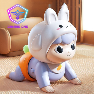Đồ chơi búp bê bò bằng điện tập bò nâng cao đầu kể chuyện cho trẻ em