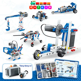 Bộ đồ chơi lắp ráp kỹ sư cơ khí, lắp ráp robot có động cơ cho bé rèn luyện kỹ năng tư duy, phát triển trí tuệ QHT