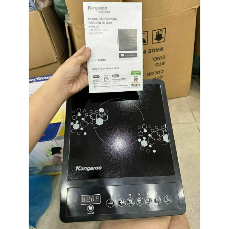Bếp từ đơn kg15ic1 tặng kèm nồi inox bảo hành 12 tháng