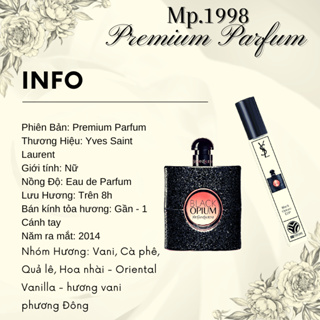 Nước Hoa Nữ Yves Saint Laurent YSL Black Opium Women