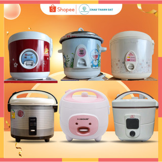 Nồi cơm điện mini, dung tích 1l 1.2l 1.8l - nắp gài, nắp rời - nồi nấu đa năng, nấu cơm, hầm cháo, hấp luộc