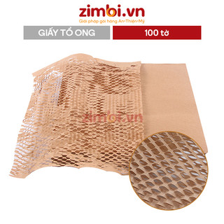 100 tờ giấy kraft tổ ong gói hàng | Giấy kraft chống sốc, chống trầy xước - Thay thế bọc nilong