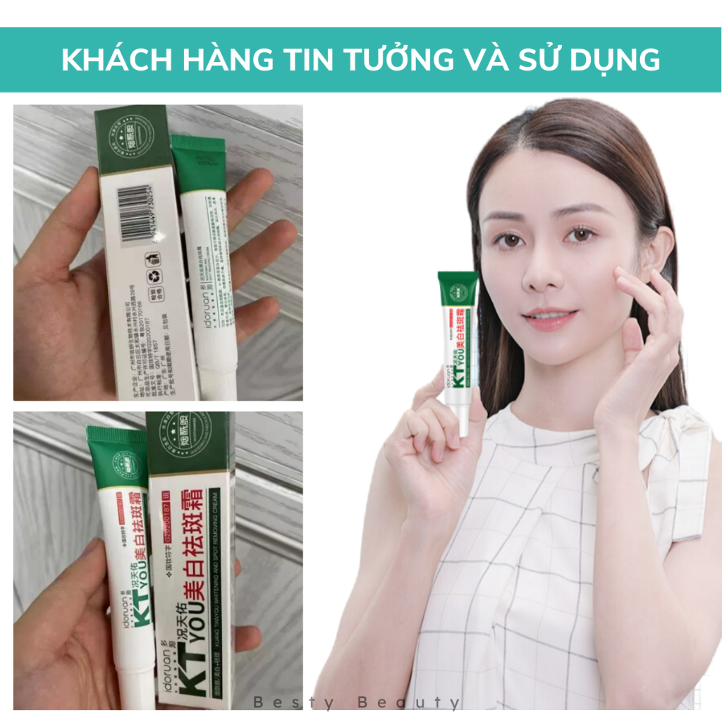 Kem Chấm Nám Tàn Nhang Đồi Mồi KT Loại Bỏ Nám Tàn Nhang Giúp Da Sáng Mịn 20g