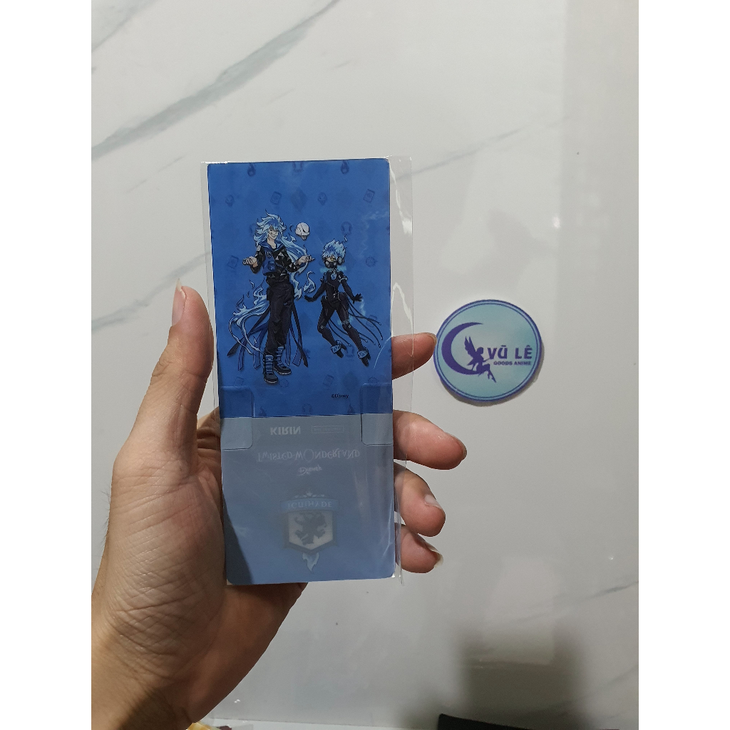 Thẻ card nhựa gấp lót ly Twisted Wonderland - Kirin chính hãng, 06 x 15cm, Card lót ly anime chính hãng Disney Japan