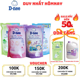 ComBo 5 Túi Nước xả vải Dnee túi nội địa Thái 550ml - Nước xả quần áo cho bé