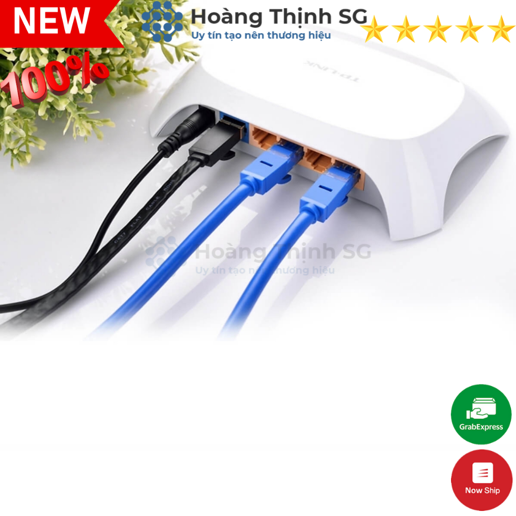 Dây cáp mạng LAN CAT5E bấm sẵn 2 đầu, 1.5m-3m-5m-10m chuẩn RJ45 kết nối mạng internet cho Máy tính - Laptop