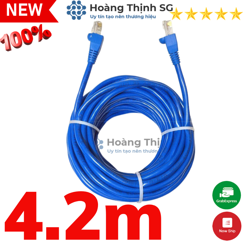 Dây cáp mạng LAN CAT5E bấm sẵn 2 đầu, 1.5m-3m-5m-10m chuẩn RJ45 kết nối mạng internet cho Máy tính - Laptop
