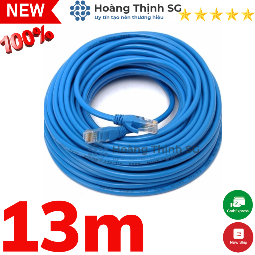 Dây cáp mạng LAN CAT5E bấm sẵn 2 đầu, 1.5m-3m-5m-10m chuẩn RJ45 kết nối mạng internet cho Máy tính - Laptop