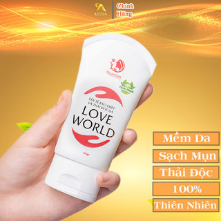 Tẩy Da Chết Tế Bào Chết Cho Da Mặt Love World Thải Độc Da Dầu Mụn Nhạy Cảm Sần Khô Tinh Chất Hoàn Toàn Nhiên Nhiên