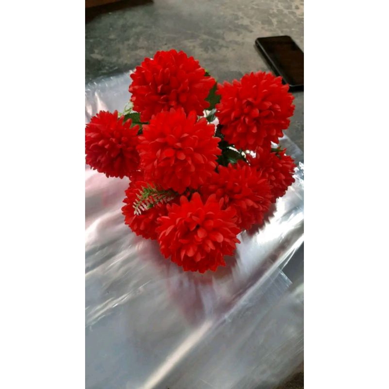 Cành hoa cúc xù 9 bông