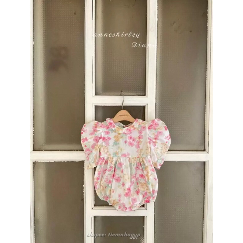 Suit hè Anne Hàn Quốc họa tiết siêu xinh cho bé gái