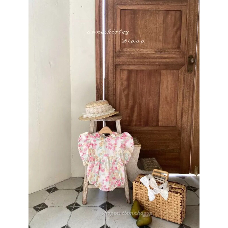 Suit hè Anne Hàn Quốc họa tiết siêu xinh cho bé gái