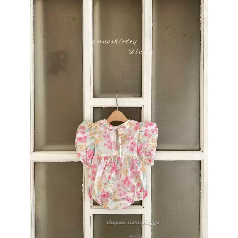 Suit hè Anne Hàn Quốc họa tiết siêu xinh cho bé gái