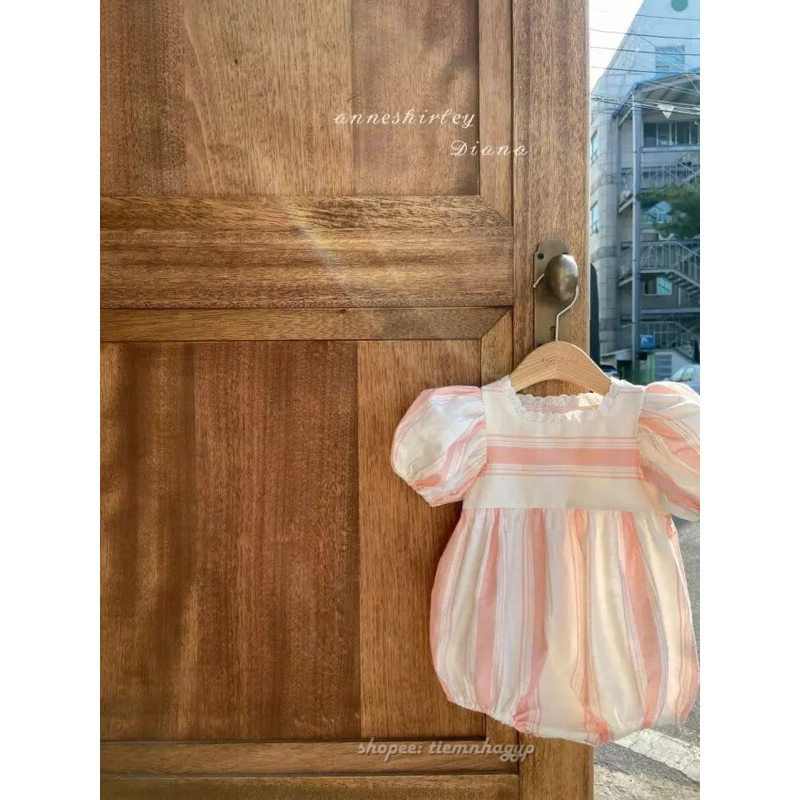 Suit hè Anne Hàn Quốc họa tiết siêu xinh cho bé gái