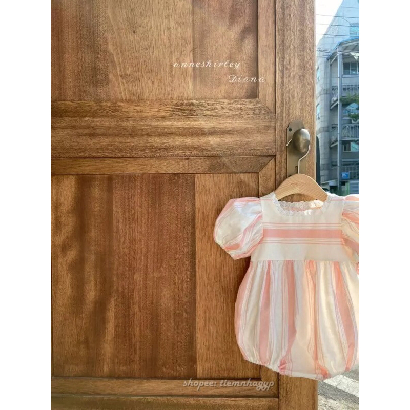 Suit hè Anne Hàn Quốc họa tiết siêu xinh cho bé gái