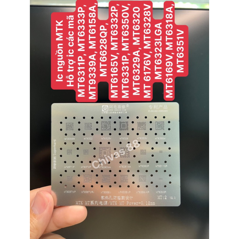 Vỉ làm chân ic nguồn mediatek MTK ( MT2)