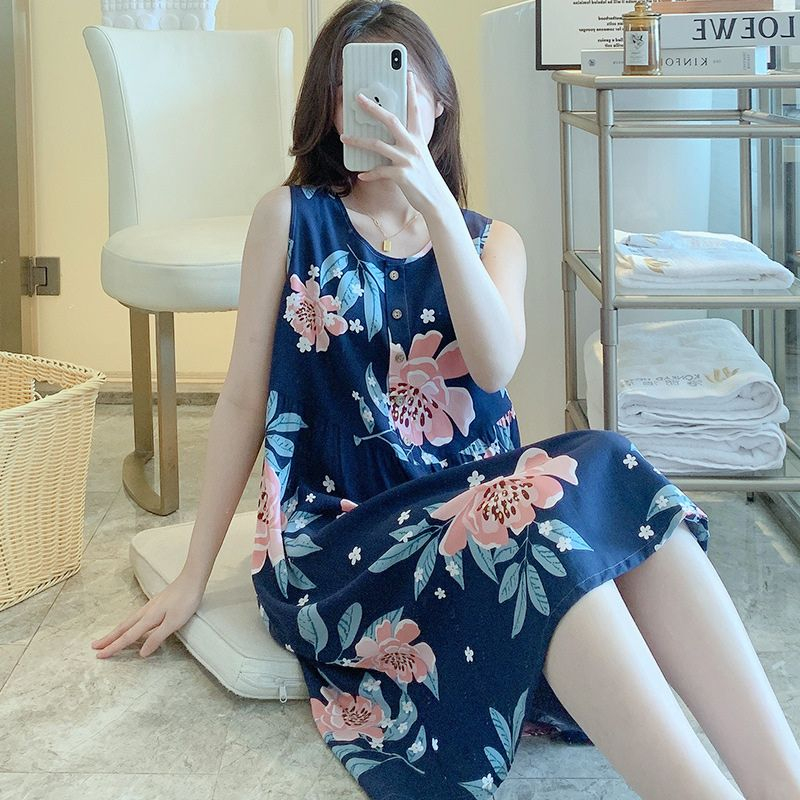 Váy nữ mặc nhà chất liệu vải lanh lụa tole freesize mềm mát nhiều hoạ tiết hàng Quảng Châu cao cấp Fizano Hcom005 | BigBuy360 - bigbuy360.vn