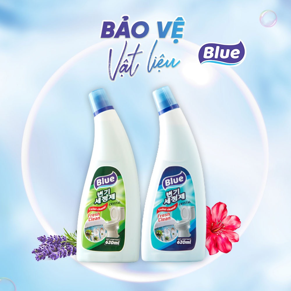 Nước tẩy bồn cầu Blue Hàn Quốc diệt khuẩn hương hoa 620 mL