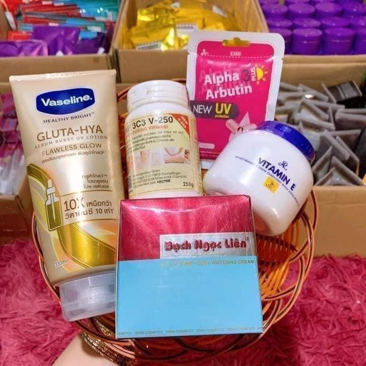 Combo  tẩy mạnh - Cho da đen lì lâu năm