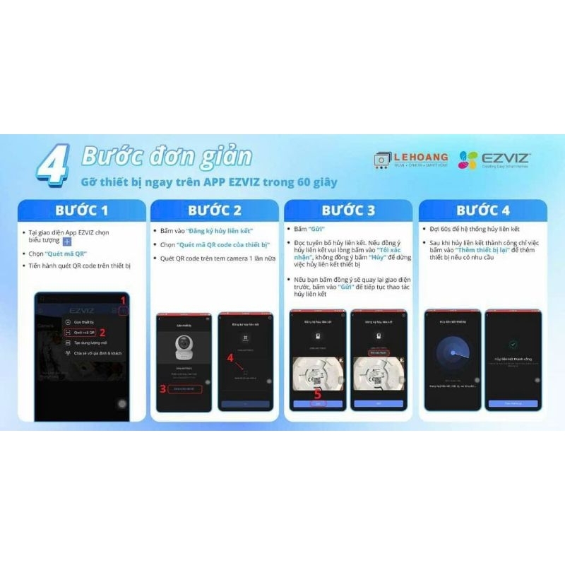 Camera Wifi trong nhà Ezviz H6 3K 5MP hồng ngoại 10m, đàm thoại 2 chiều, có chế độ riêng tư, wifi 2.4Ghz/5Ghz.