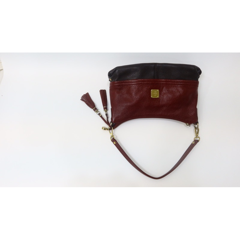 Túi đeo vai vintage hiệu Elégance Pháp da thật dày đẹp - secondhand