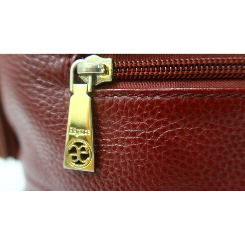 Túi đeo vai vintage hiệu Elégance Pháp da thật dày đẹp - secondhand