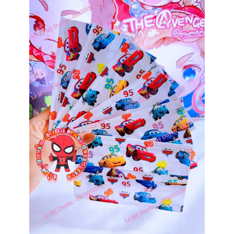 Hàng Sẵn - Túi 10 Cái Khẩu Trang Y Tế Cho Bé Size 4-8 Tuổi