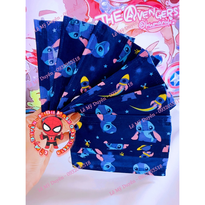 Hàng Sẵn - Túi 10 Cái Khẩu Trang Y Tế Cho Bé Size 4-8 Tuổi