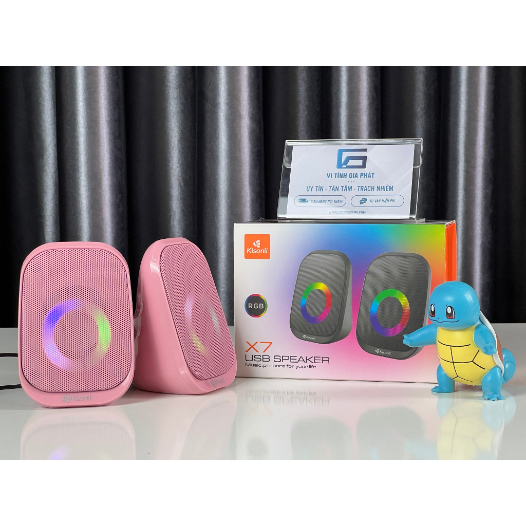 Loa Vi Tính Kisonli K500 màu hồng dễ thương chính hãng Kisonli