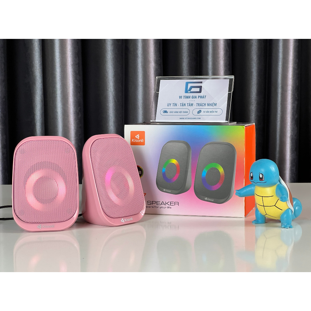 Loa Vi Tính Kisonli K500 màu hồng dễ thương chính hãng Kisonli