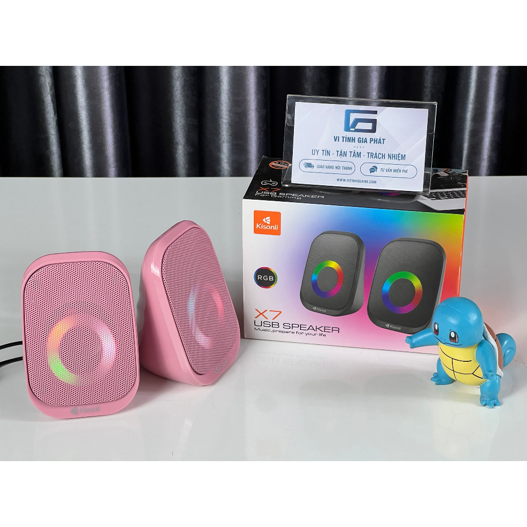 Loa Vi Tính Kisonli K500 màu hồng dễ thương chính hãng Kisonli