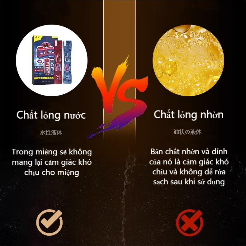 Nước súc miệng Ice Fire, Tăng hứng thú, Hơi thở thơm mát, nước súc miệng tình yêu