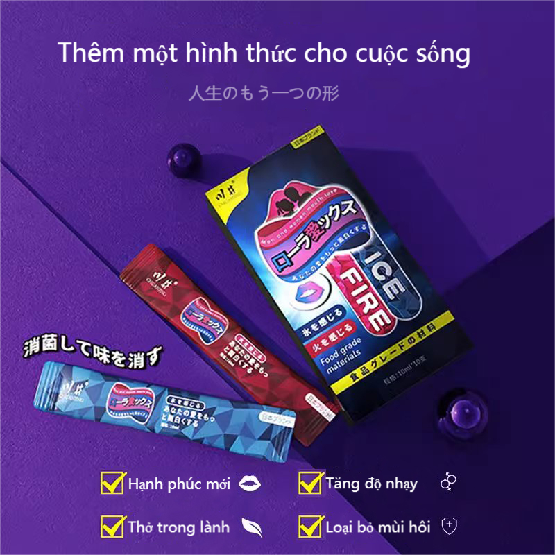 Nước súc miệng Ice Fire, Tăng hứng thú, Hơi thở thơm mát, nước súc miệng tình yêu