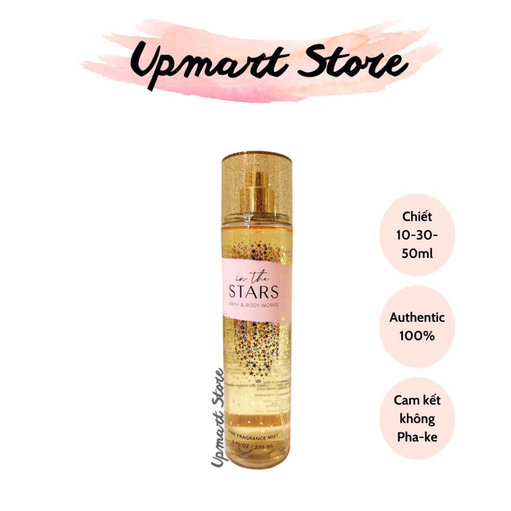 Xịt thơm toàn thân body mist - Bath And Body Works In The Stars 236ml