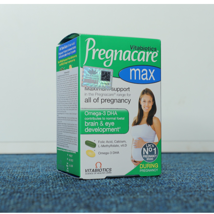 Viên uống Pregnacare Max, Vitamin tổng hợp cho bà bầu, Bổ sung Sắt, Vitamin, Canxi, DHA bầu Hộp 84 viên Baby Mom Health