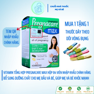 Viên uống Pregnacare Max, Vitamin tổng hợp cho bà bầu, Bổ sung Sắt, Vitamin