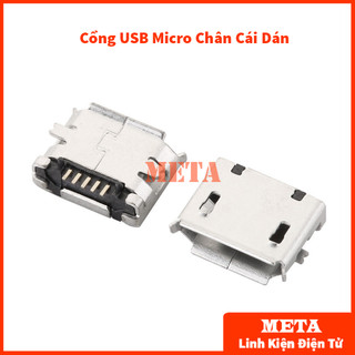 [Túi 5 Cái] Cổng USB A/B/Micro/Mini Đầu Đực/Cái Chân Cắm/Dán (Đầu USB, USB A, USB B, USB Micro, USB Mini)