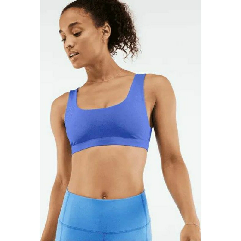 Áo sport bra đỏ xanh Fabletics Lola BA2146856 tập gym yoga