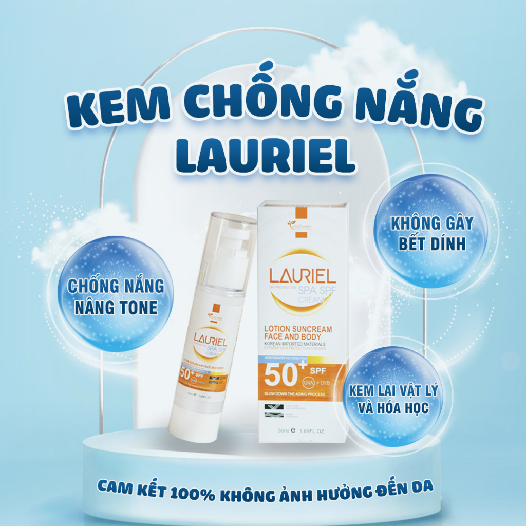 Kem Chống Nắng Dưỡng Da Trắng Mịn Dưỡng Trắng Nâng Tone Chống Tia UVA/UVB & Ánh Sáng Xanh SPF50+ PA++++