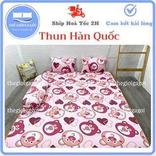 Bộ drap thun lạnh hàn quốc 4 món