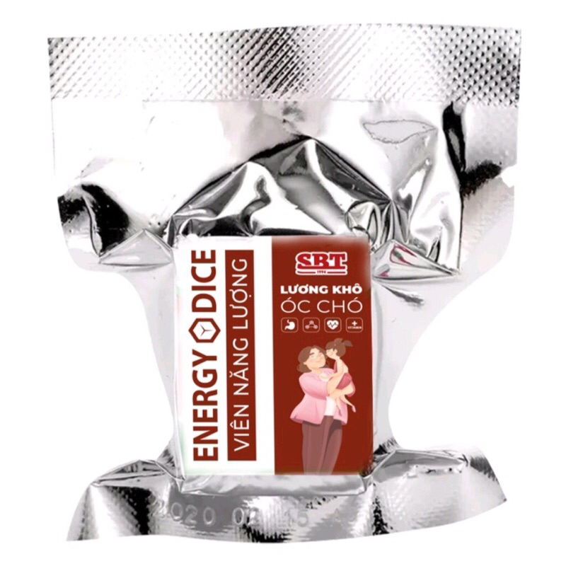 Lương khô mini Energy Dice SBT gói 500g, lương khô ngũ cốc