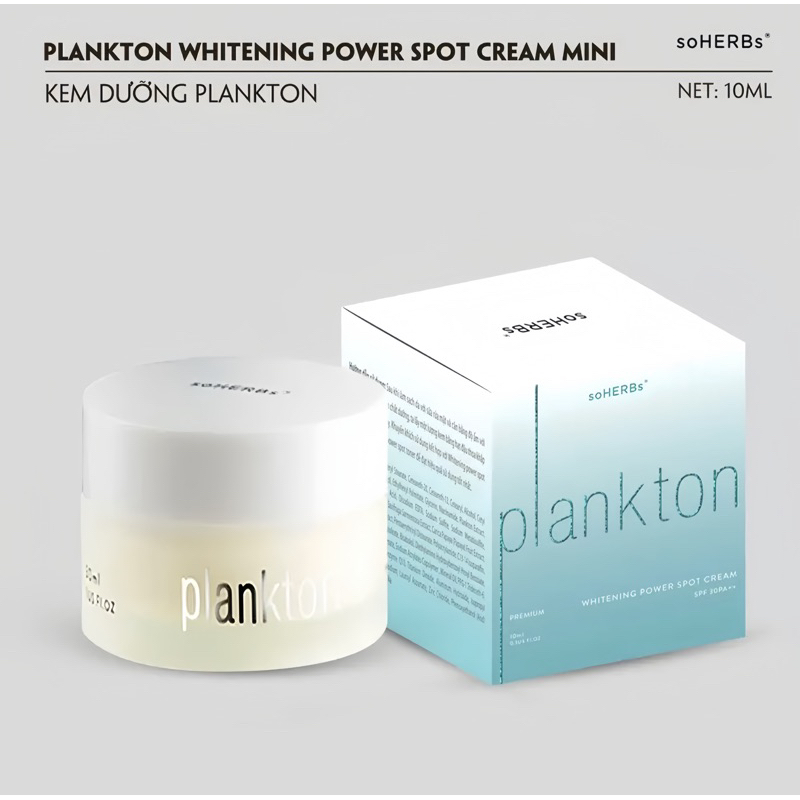 KEM FACE PLANKTON 10ml - Dưỡng Trắng Da - [ Plankton Whitening Power Spot Cream ]