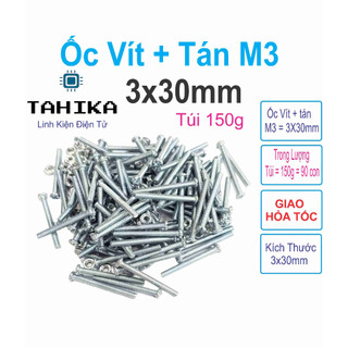 Ốc vít tán m3 3ly dài 3cm - linh kiện điện tử tahika