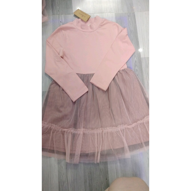 Váy công chúa hồng tudu cho bé gái