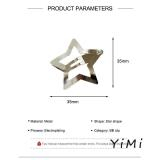 Kẹp Tóc Ngôi Sao Năm Cánh Kim Loại Lấp Lánh Xinh Xắn Dành Cho Các Bạn Nữ