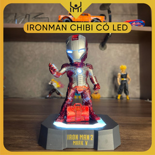 - Mô Hình Marvel Ironman MK2 chibi siêu chất, cao 20cm - Figure Ironman - Led đẹp
