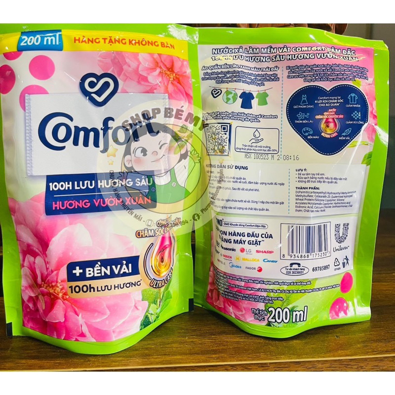 Nước xả làm mềm vải COMFORT Chăm sóc dịu nhẹ Cho da nhạy cảm 120g