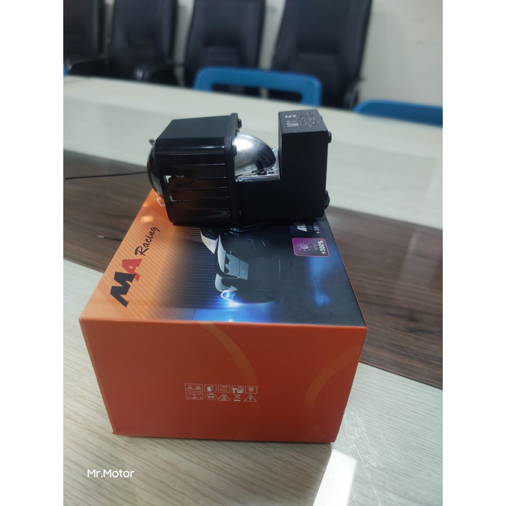 Đèn bi led mini MA racing Bi 1.5 45W cắt sáng chống chói lắp Ô tô xe máy